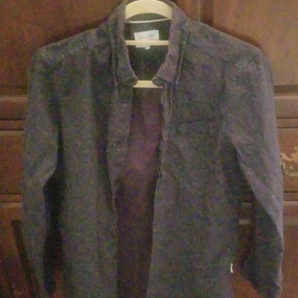 Julian and mark blue and green button-up dress shi - Picture 1 of 2